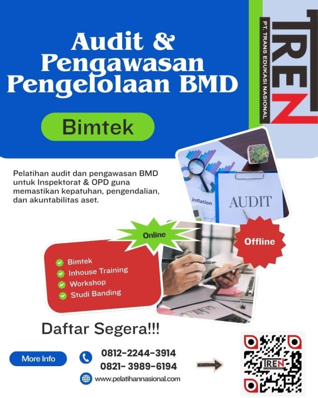 Pelatihan Audit Pengelolaan BMD 2026 – Strategi Efektif Pengawasan Aset Daerah