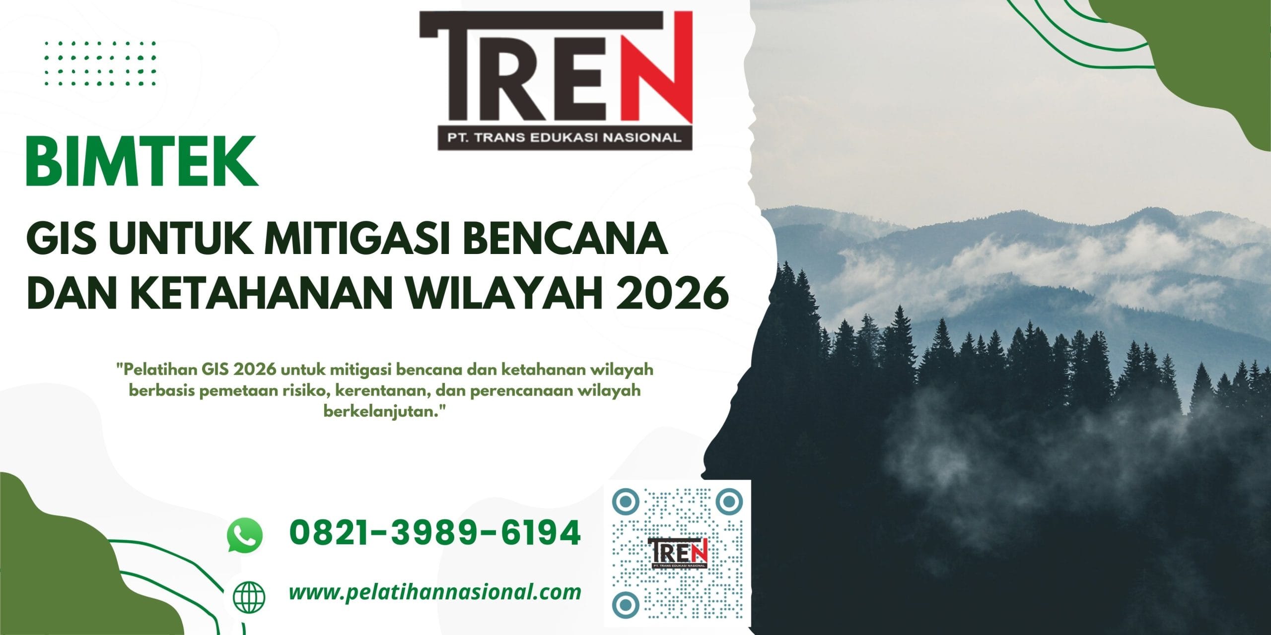 Pelatihan GIS Mitigasi Bencana 2026 Pelatihan GIS Mitigasi Bencana 2026