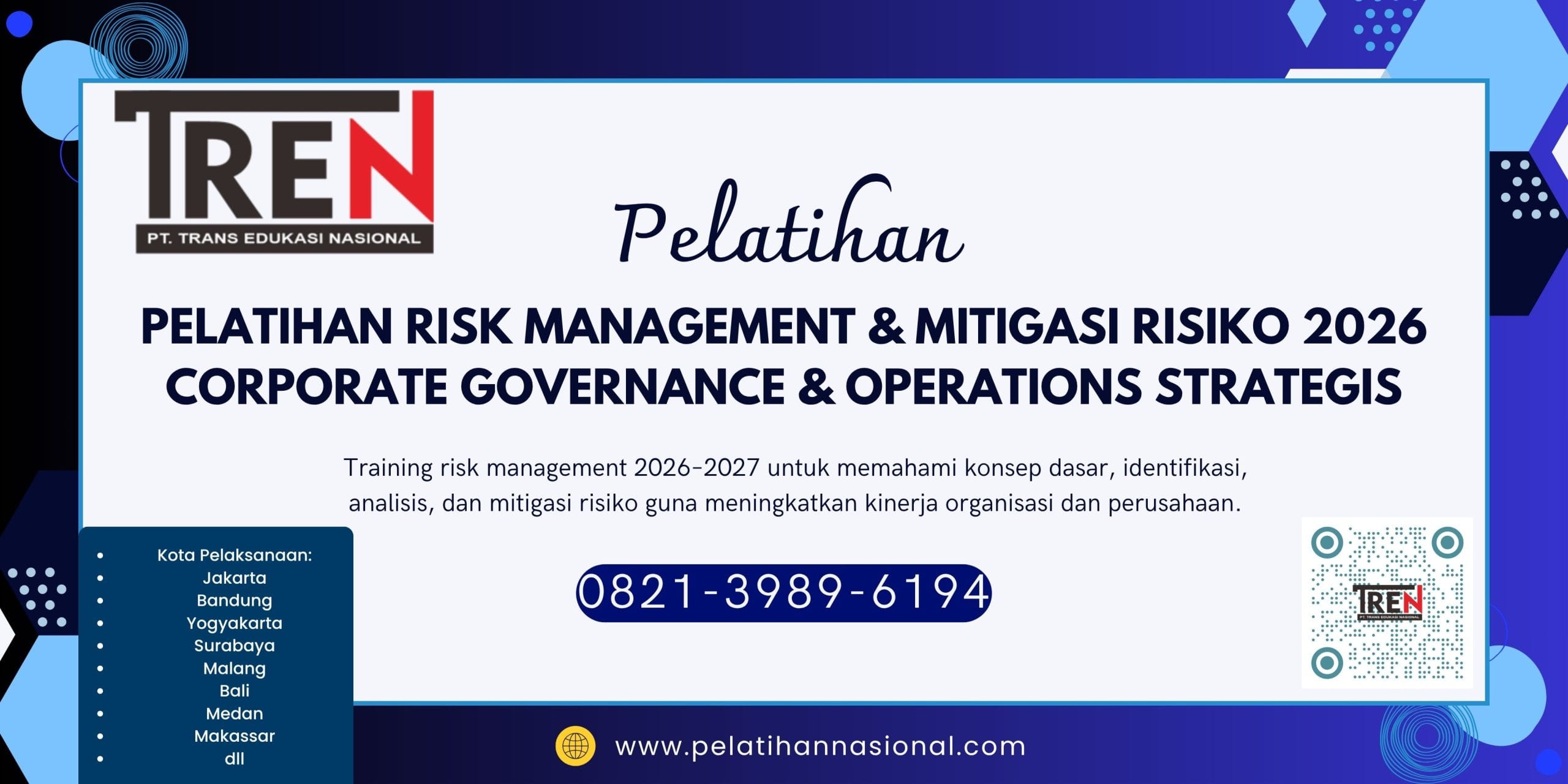 Pelatihan Risk Management & Mitigasi Risiko 2026 Corporate Governance & Operations Strategis