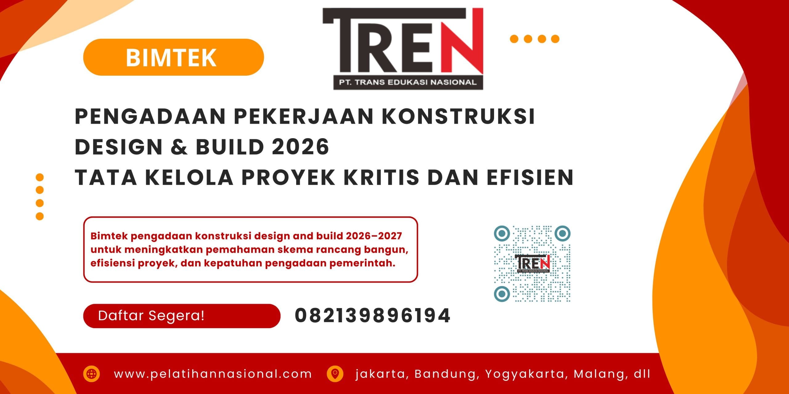Bimtek Pengadaan Pekerjaan Konstruksi Design & Build 2026 – Tata Kelola Proyek Kritis dan Efisien