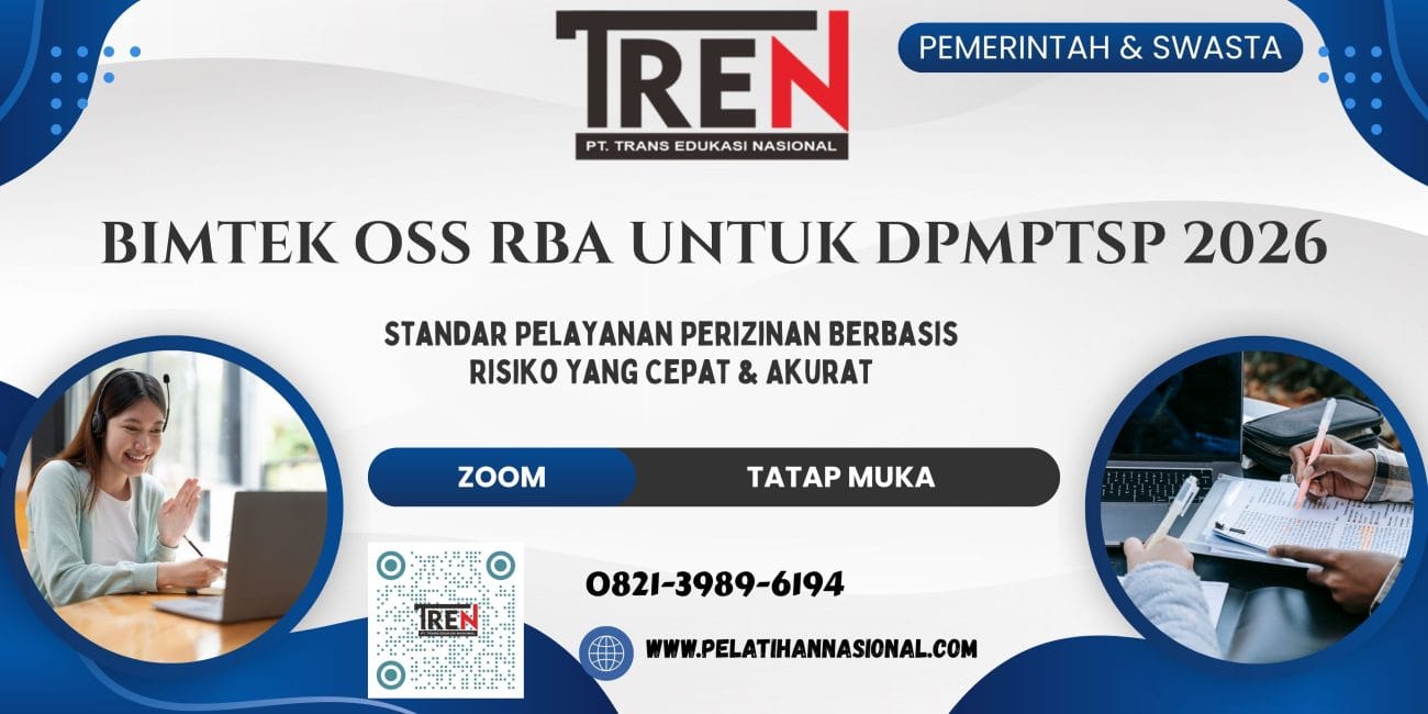 Bimtek OSS RBA untuk DPMPTSP 2026: Standar Pelayanan Perizinan Berbasis Risiko yang Cepat & Akurat