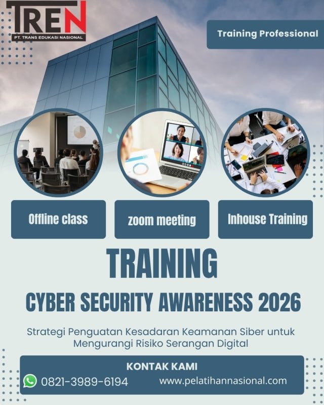 Pelatihan Cyber Security Awareness 2026: Strategi Penguatan Kesadaran Keamanan Siber untuk Mengurangi Risiko Serangan Digital