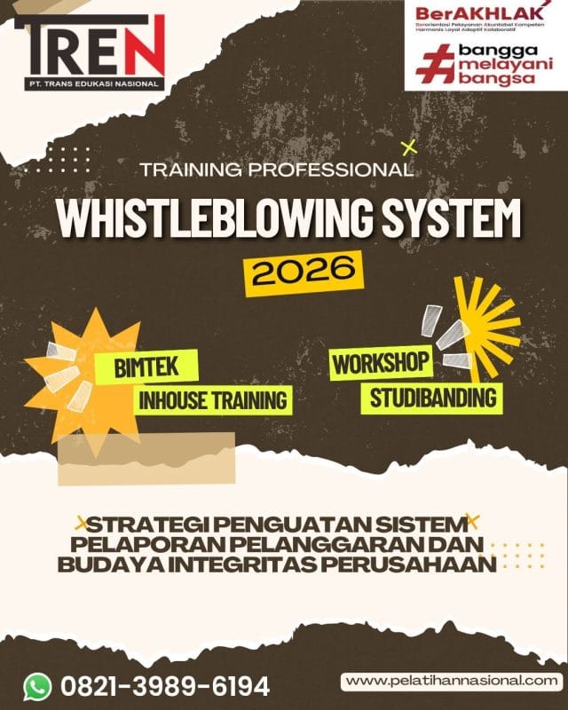 Bimtek Whistleblowing System 2026: Strategi Penguatan Sistem Pelaporan Pelanggaran dan Budaya Integritas Perusahaan
