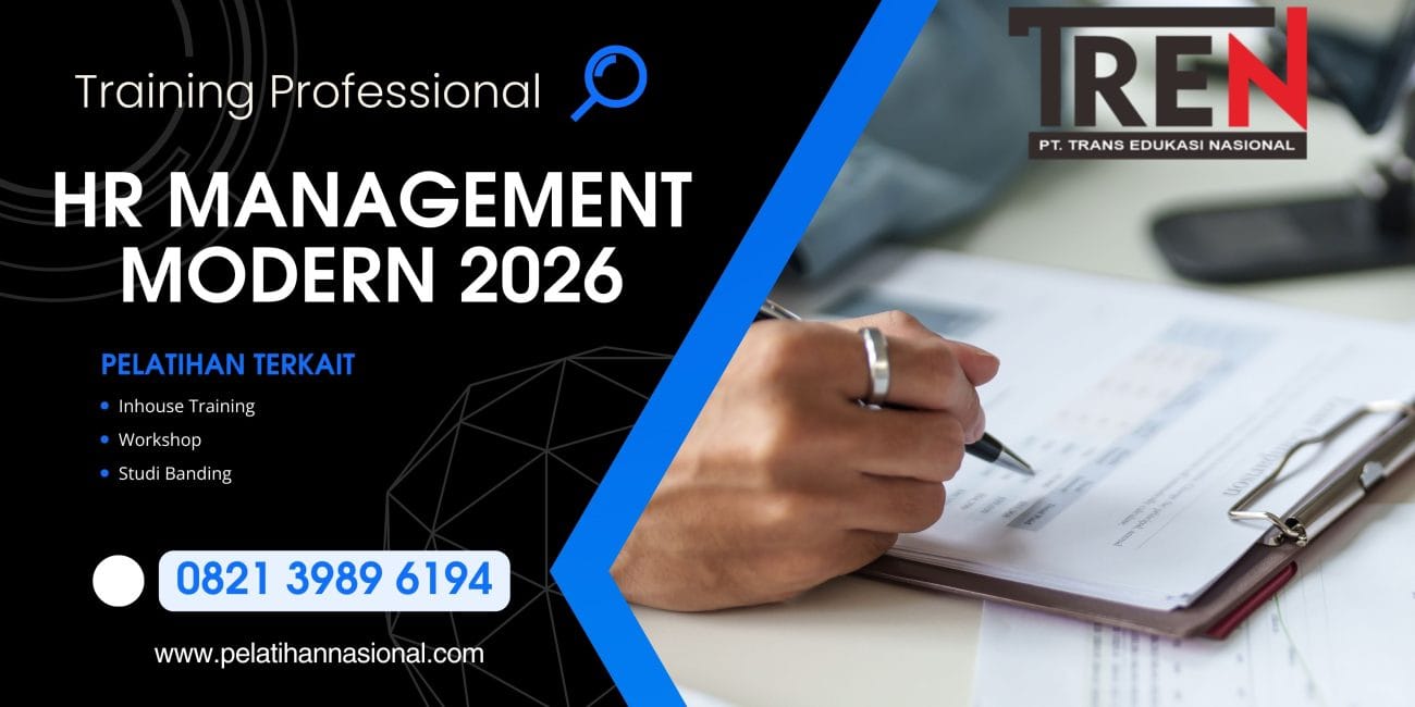 Pelatihan HR Management Modern 2026: Optimalisasi Pengelolaan SDM, Administrasi HR, dan Produktivitas Karyawan