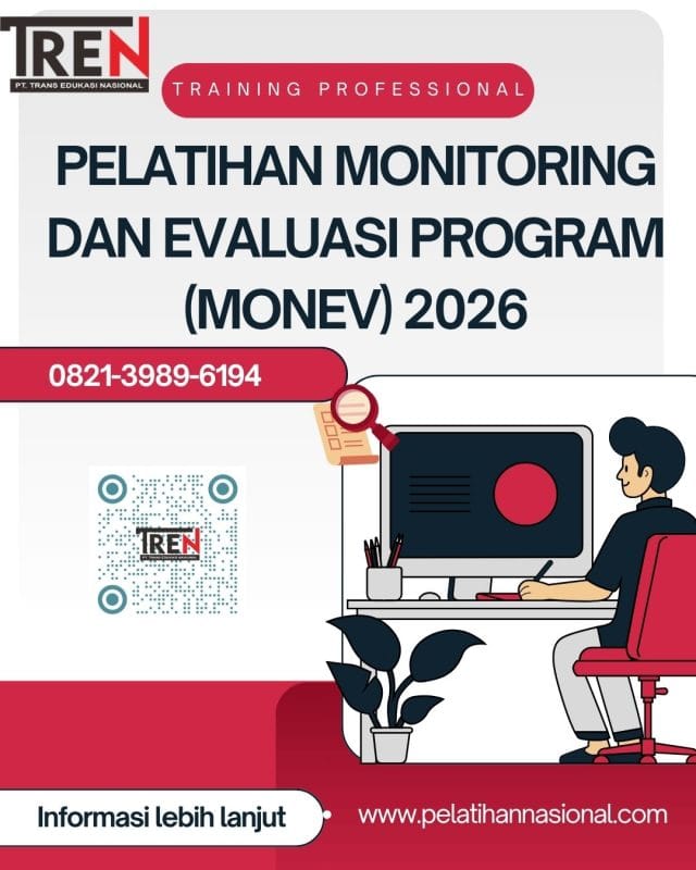 Pelatihan Monitoring dan Evaluasi Program (Monev) 2026: Strategi Pengukuran Kinerja dan Efektivitas Program Berbasis Hasil