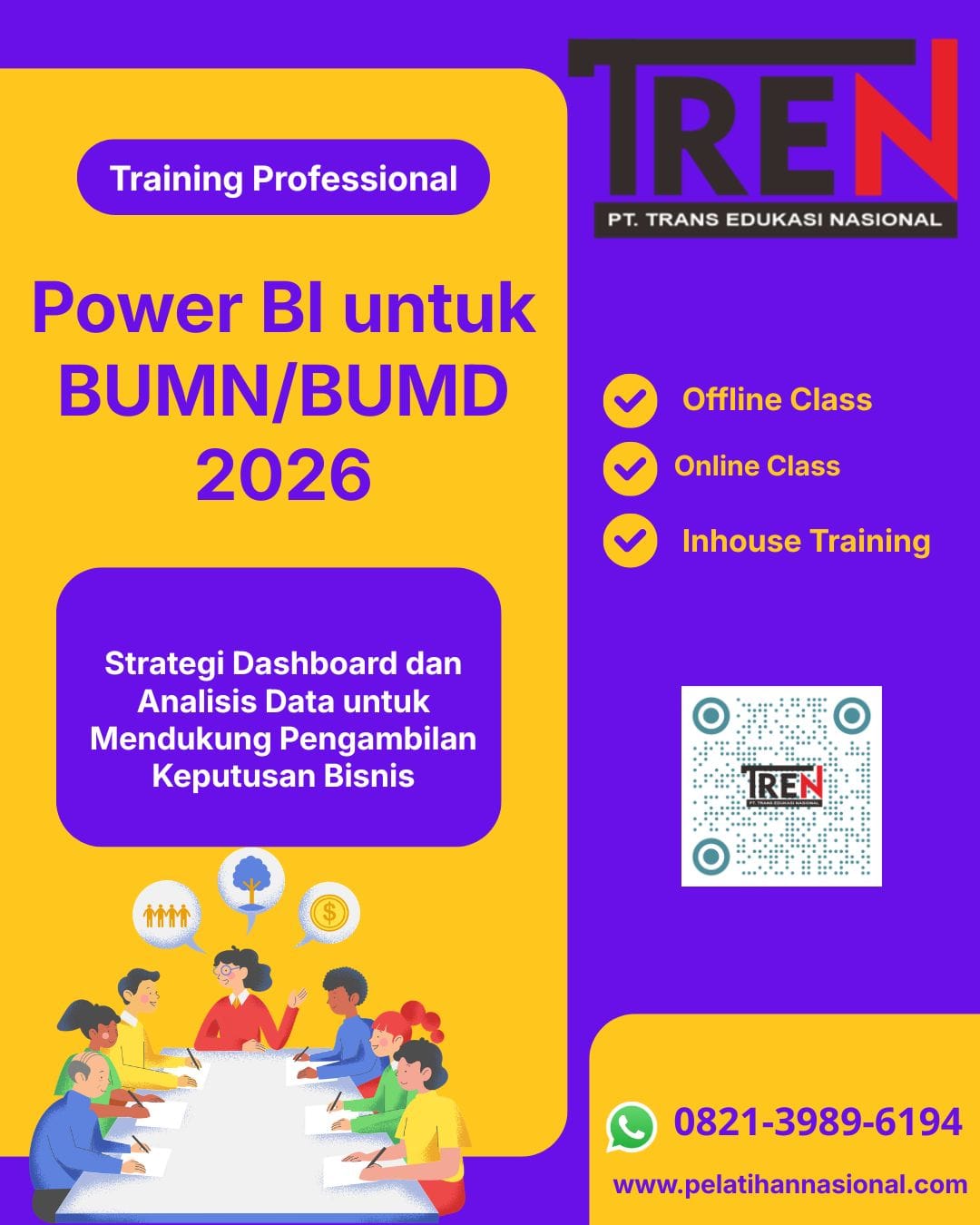 Pelatihan Power BI untuk BUMN/BUMD 2026: Strategi Dashboard dan Analisis Data untuk Mendukung Pengambilan Keputusan Bisnis
