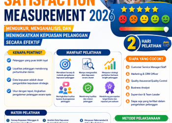 Pelatihan Customer Satisfaction Measurement 2026: Mengukur, Menganalisis, dan Meningkatkan Kepuasan Pelanggan Secara Efektif