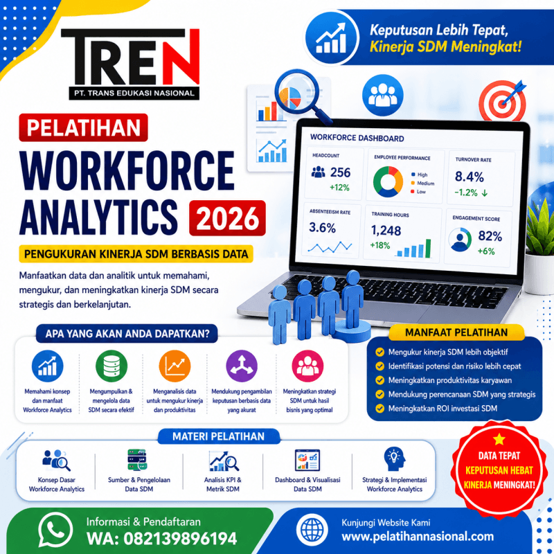Pelatihan Workforce Analytics 2026: Pengukuran Kinerja SDM Berbasis Data