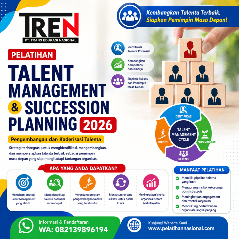 Pelatihan Talent Management dan Succession Planning 2026: Pengembangan dan Kaderisasi Talenta