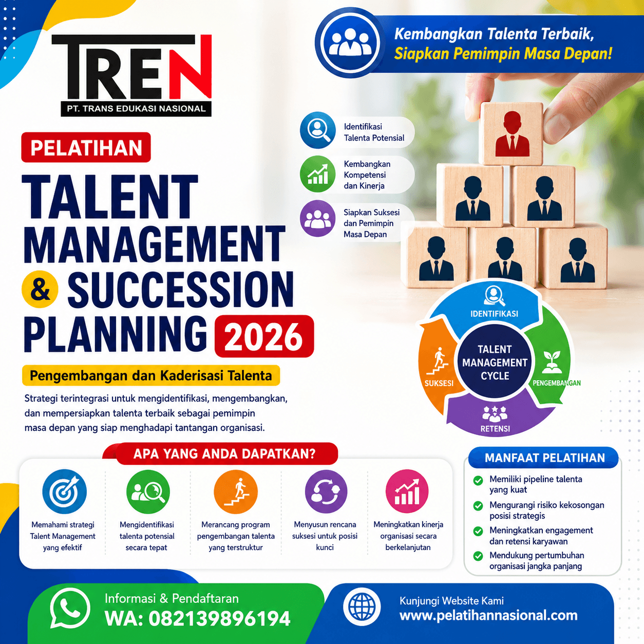 Pelatihan Talent Management dan Succession Planning 2026: Pengembangan dan Kaderisasi Talenta