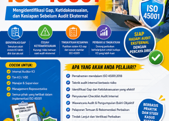 Pelatihan Internal Audit ISO 45001 2026: Mengidentifikasi Gap, Ketidaksesuaian, dan Kesiapan Sebelum Audit Eksternal