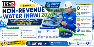 Bimtek Non-Revenue Water (NRW) 2026: Strategi Menurunkan Kehilangan Air, Meningkatkan Efisiensi Operasional, dan Kinerja PDAM