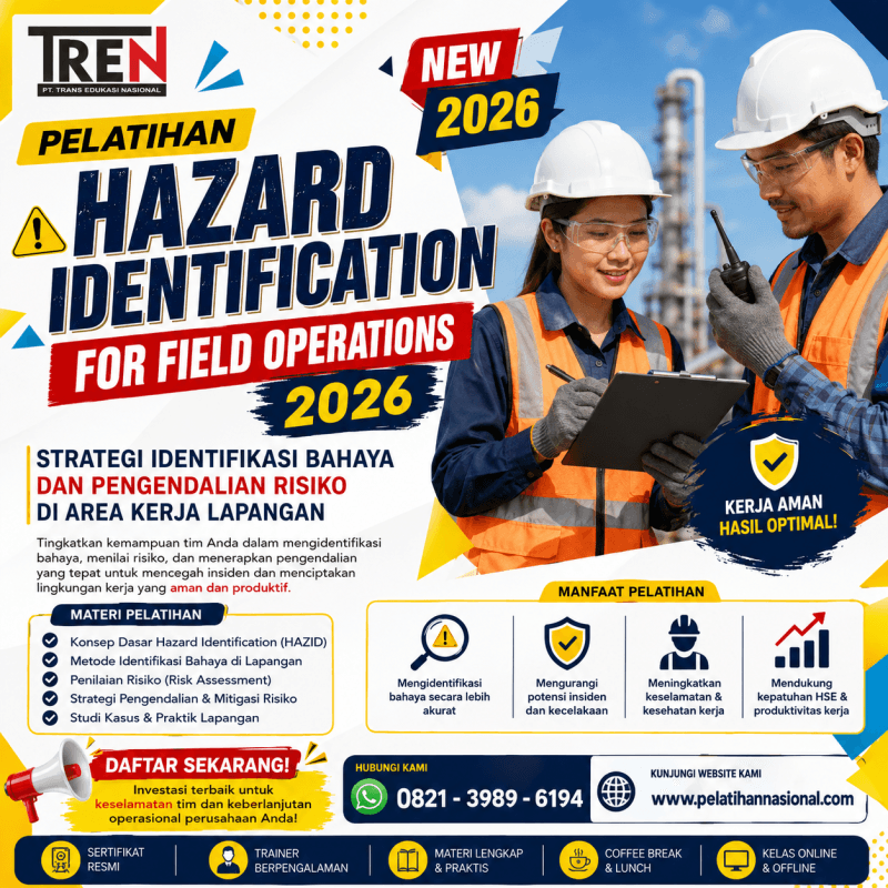 Pelatihan Hazard Identification for Field Operations 2026: Strategi Identifikasi Bahaya dan Pengendalian Risiko di Area Kerja Lapangan