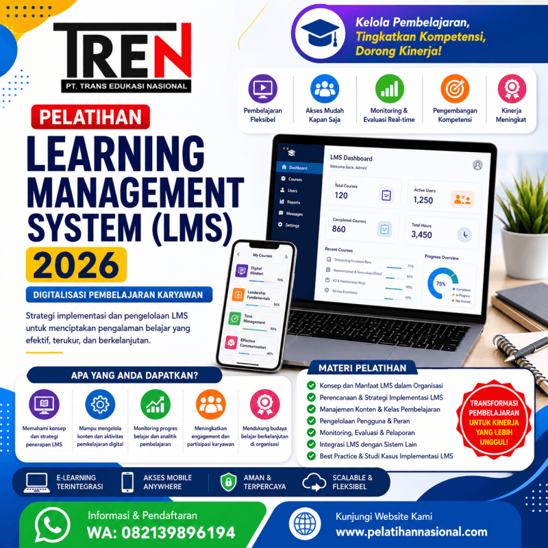 Pelatihan Learning Management System (LMS) 2026: Digitalisasi Pembelajaran Karyawan