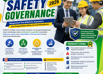 Pelatihan Safety Governance 2026: Memperkuat Tata Kelola K3, Kepatuhan, dan Pengendalian Risiko di Level Manajemen