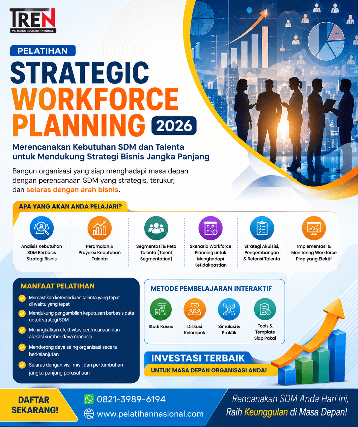 Pelatihan Strategic Workforce Planning 2026: Merencanakan Kebutuhan SDM dan Talenta untuk Mendukung Strategi Bisnis Jangka Panjang