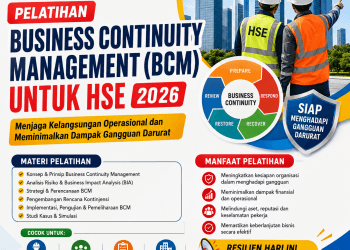 Pelatihan Business Continuity Management (BCM) untuk HSE 2026: Menjaga Kelangsungan Operasional dan Meminimalkan Dampak Gangguan Darurat