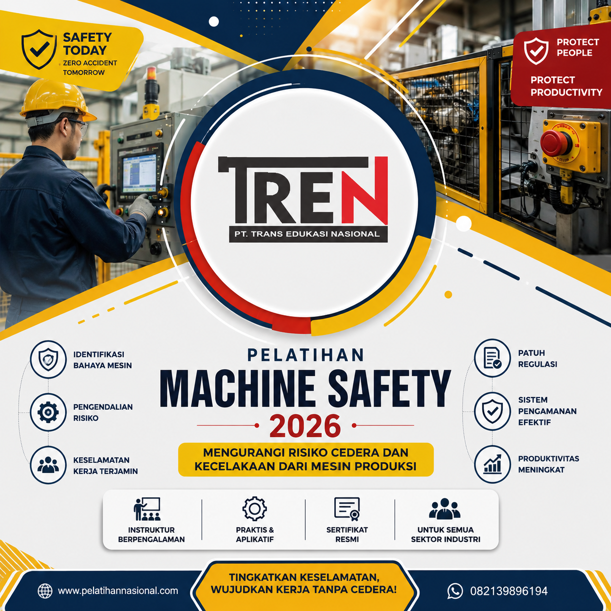 Pelatihan Machine Safety 2026: Mengurangi Risiko Cedera dan Kecelakaan dari Mesin Produksi