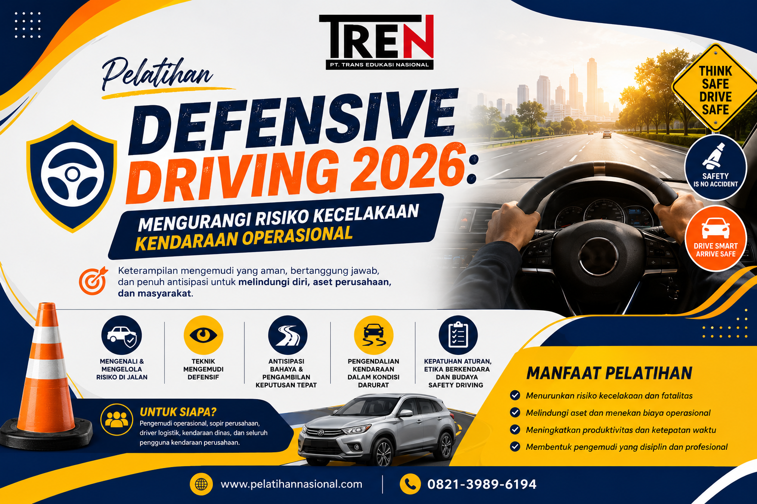 Pelatihan Defensive Driving 2026: Mengurangi Risiko Kecelakaan Kendaraan Operasional