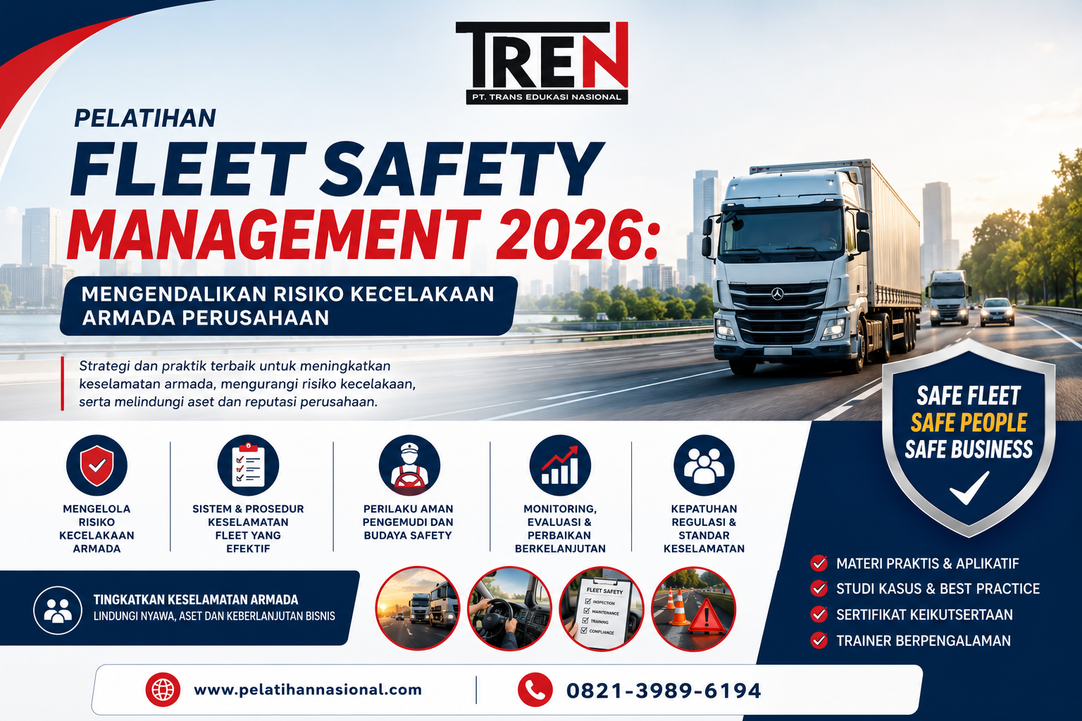 Pelatihan Fleet Safety Management 2026: Mengendalikan Risiko Kecelakaan Armada Perusahaan
