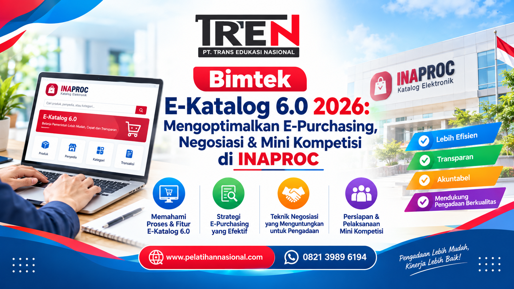 Bimtek E-Katalog 6.0 2026: Mengoptimalkan E-Purchasing, Negosiasi & Mini Kompetisi di INAPROC