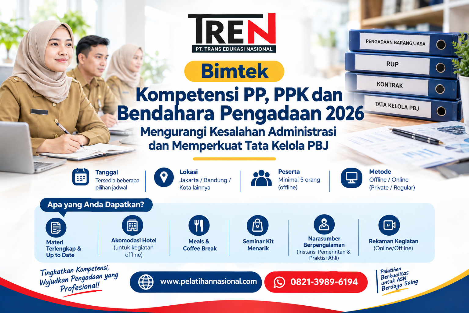 Bimtek Kompetensi PP, PPK dan Bendahara Pengadaan 2026: Mengurangi Kesalahan Administrasi dan Memperkuat Tata Kelola PBJ