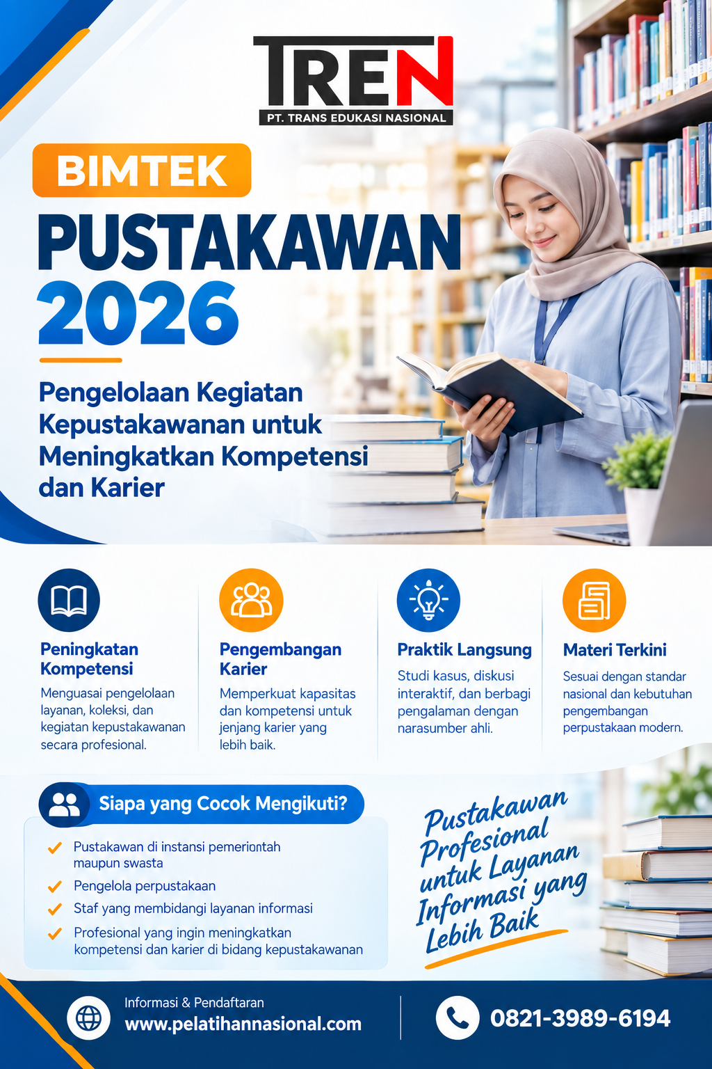 Bimtek Pustakawan 2026: Pengelolaan Kegiatan Kepustakawanan untuk Meningkatkan Kompetensi dan Karier