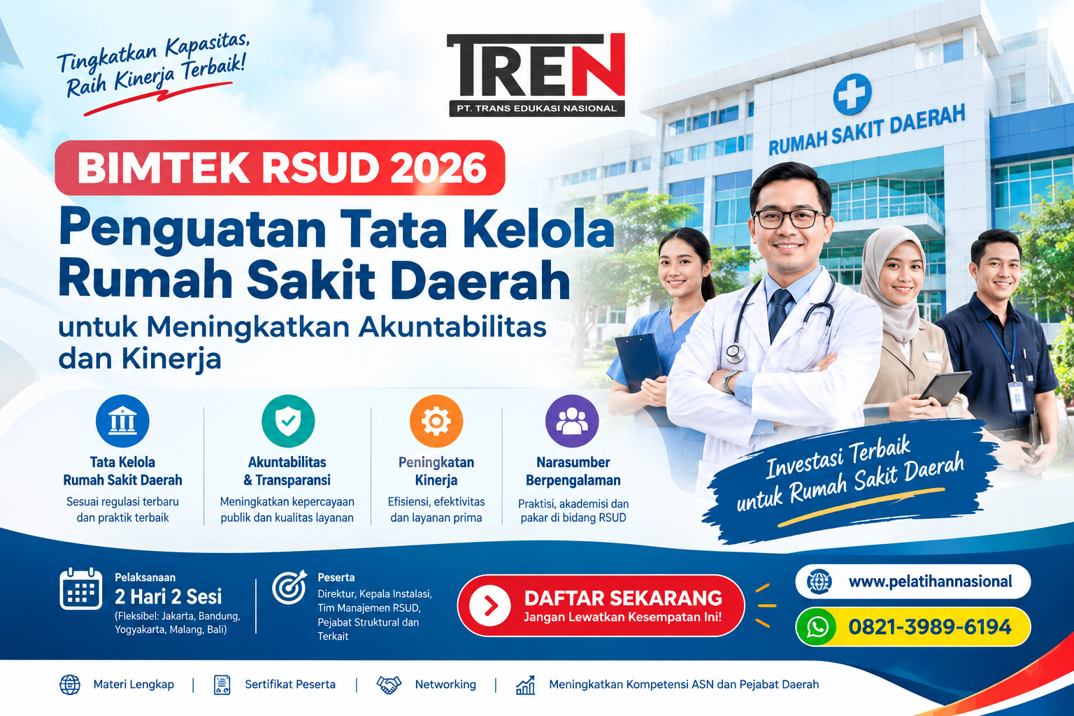 Bimtek RSUD 2026: Penguatan Tata Kelola Rumah Sakit Daerah untuk Meningkatkan Akuntabilitas dan Kinerja