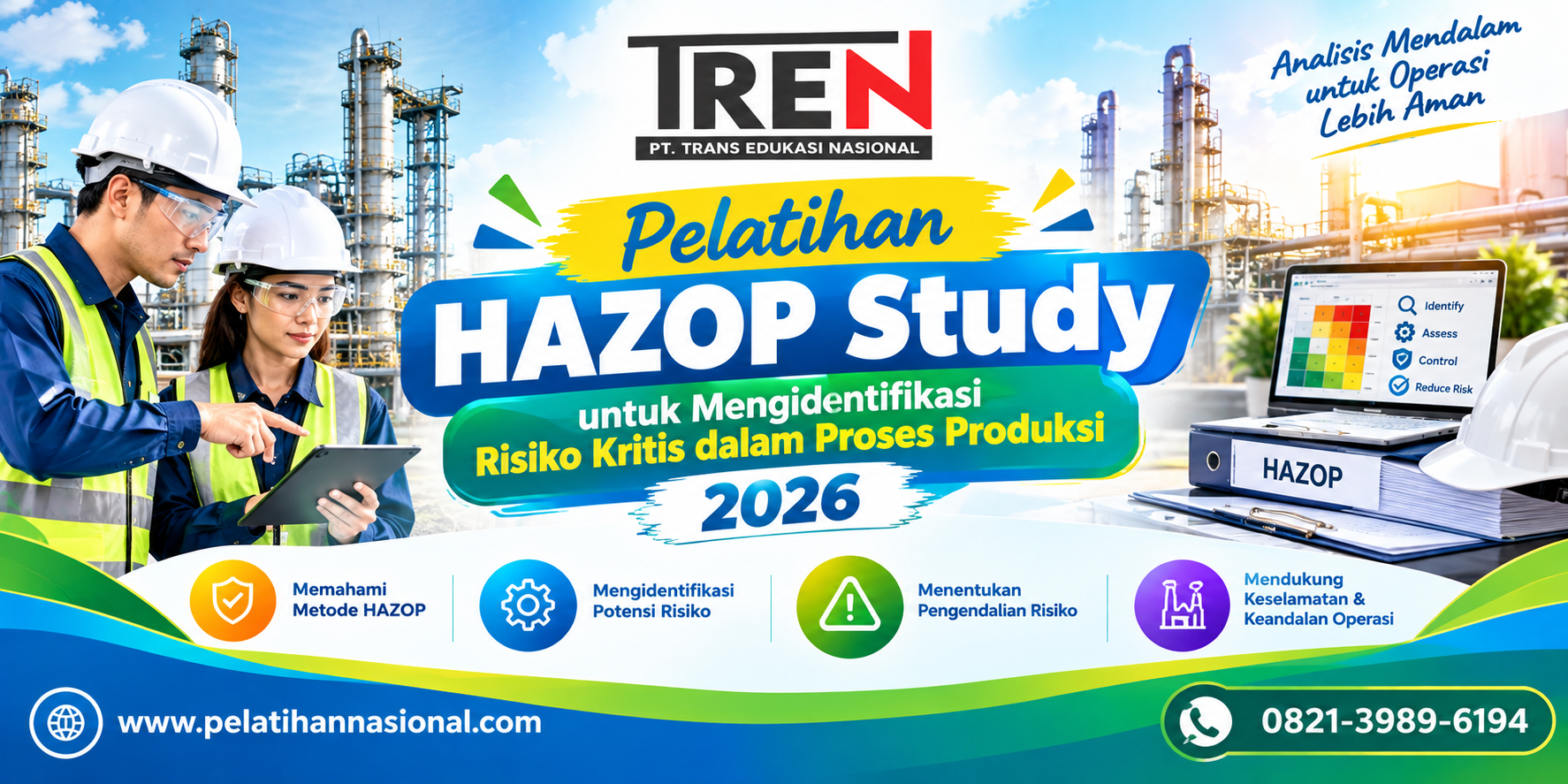 Pelatihan HAZOP Study untuk Mengidentifikasi Risiko Kritis dalam Proses Produksi 2026
