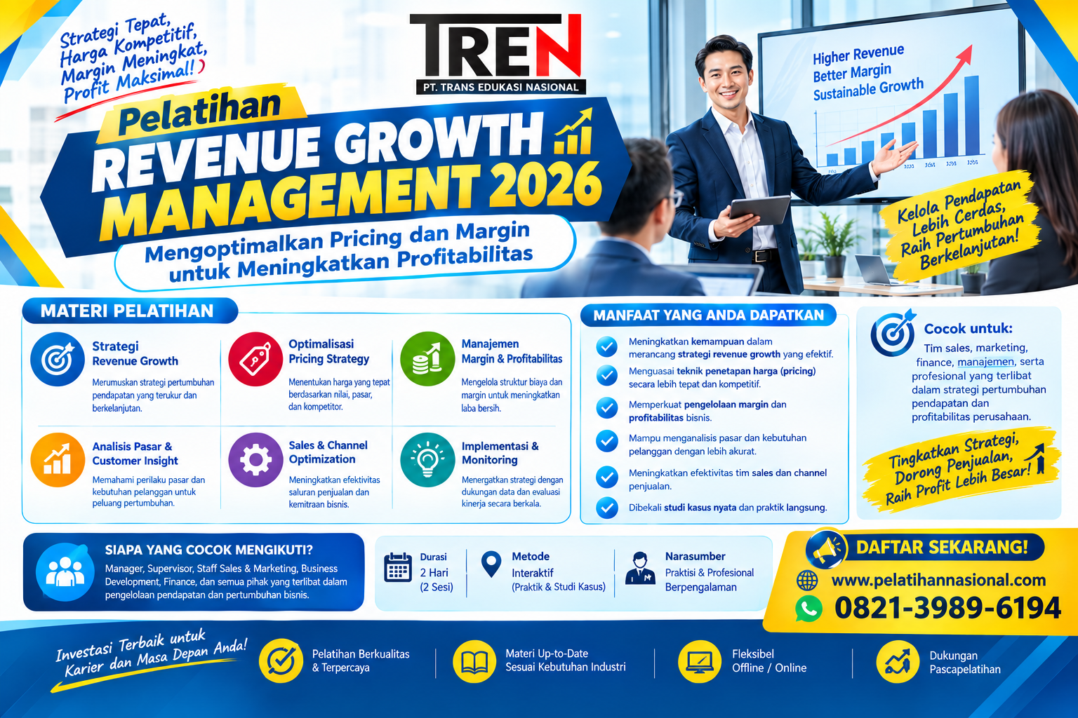 Pelatihan Revenue Growth Management 2026: Mengoptimalkan Pricing dan Margin untuk Meningkatkan Profitabilitas