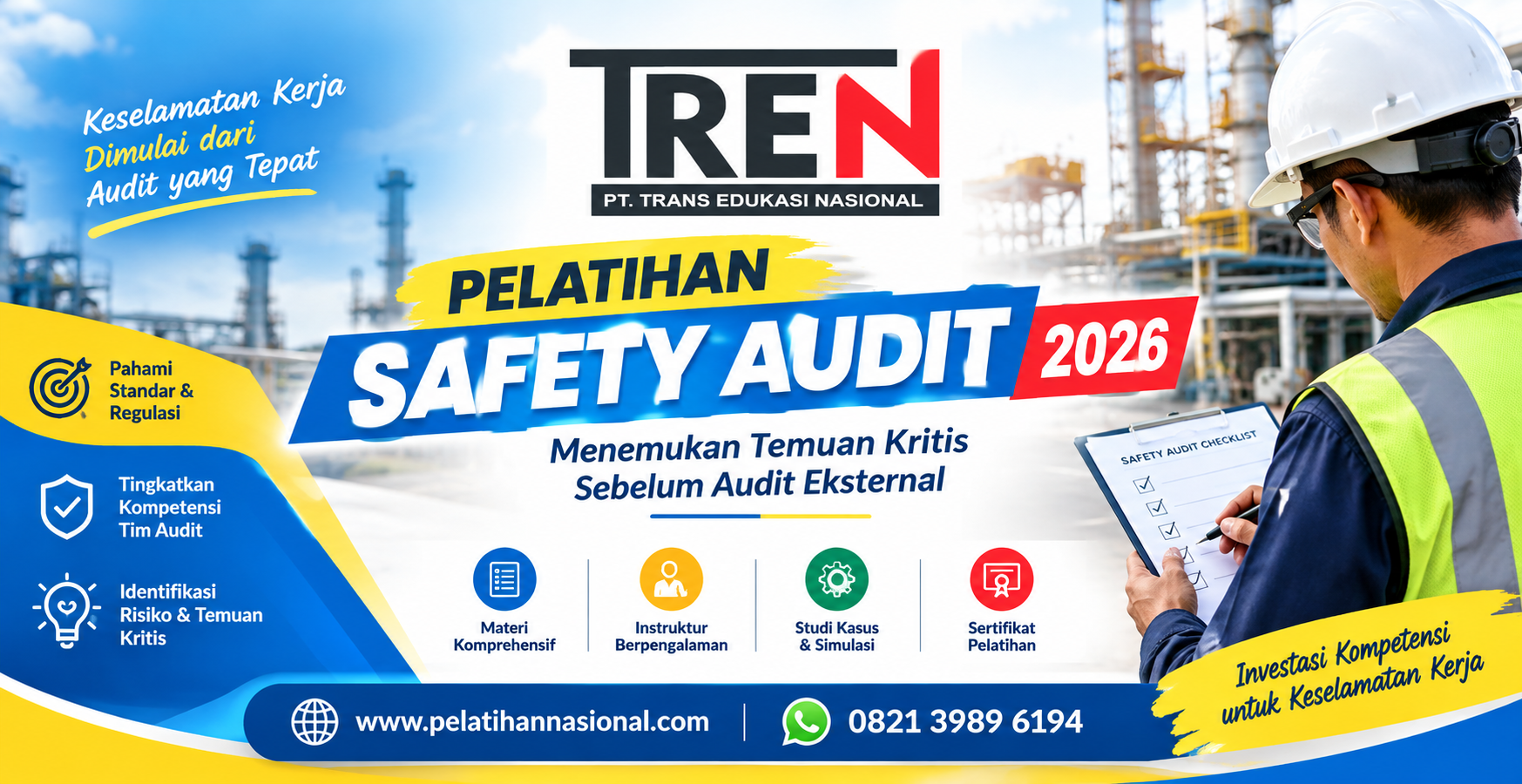 Pelatihan Safety Audit 2026: Menemukan Temuan Kritis Sebelum Audit Eksternal