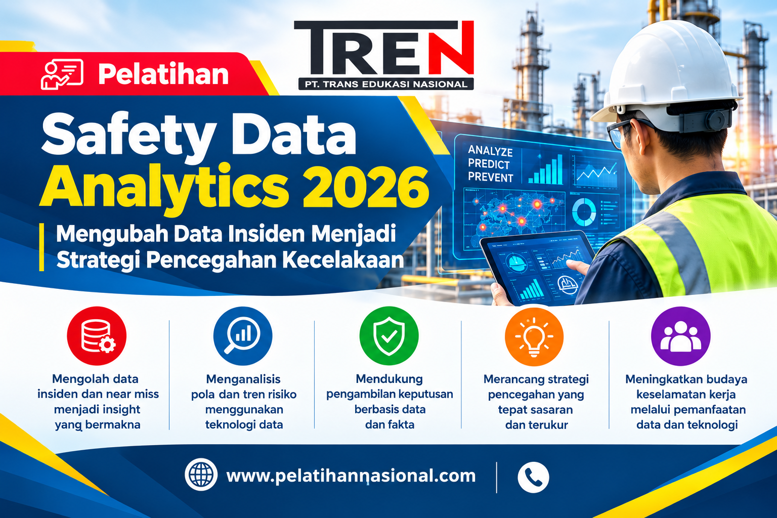 Pelatihan Safety Data Analytics 2026: Mengubah Data Insiden Menjadi Strategi Pencegahan Kecelakaan