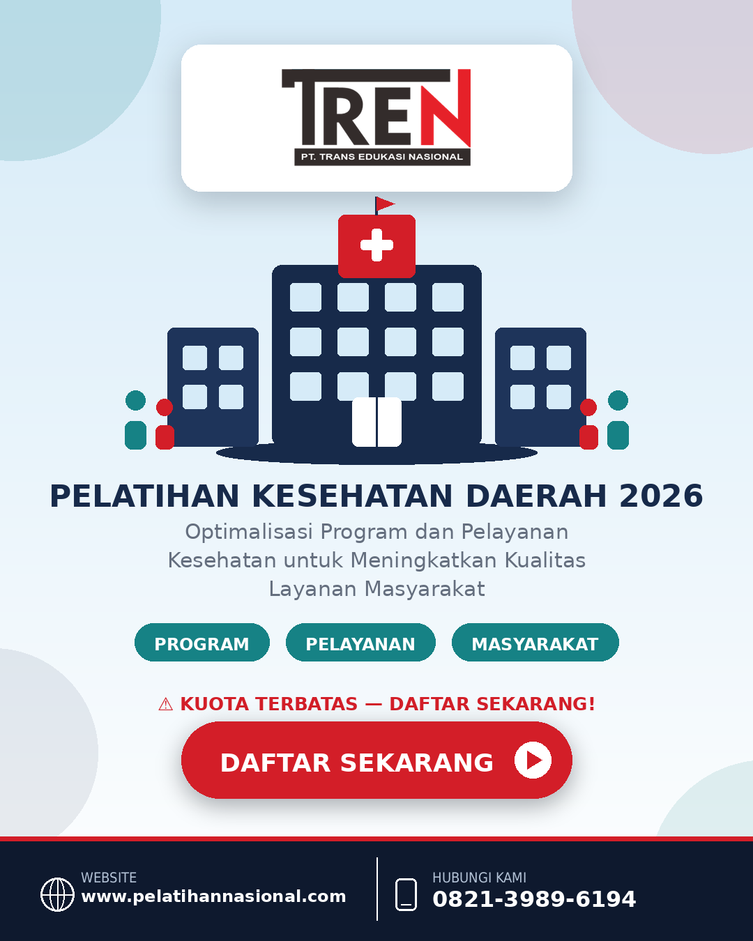 Pelatihan Kesehatan Daerah 2026: Optimalisasi Program dan Pelayanan Kesehatan untuk Meningkatkan Kualitas Layanan Masyarakat