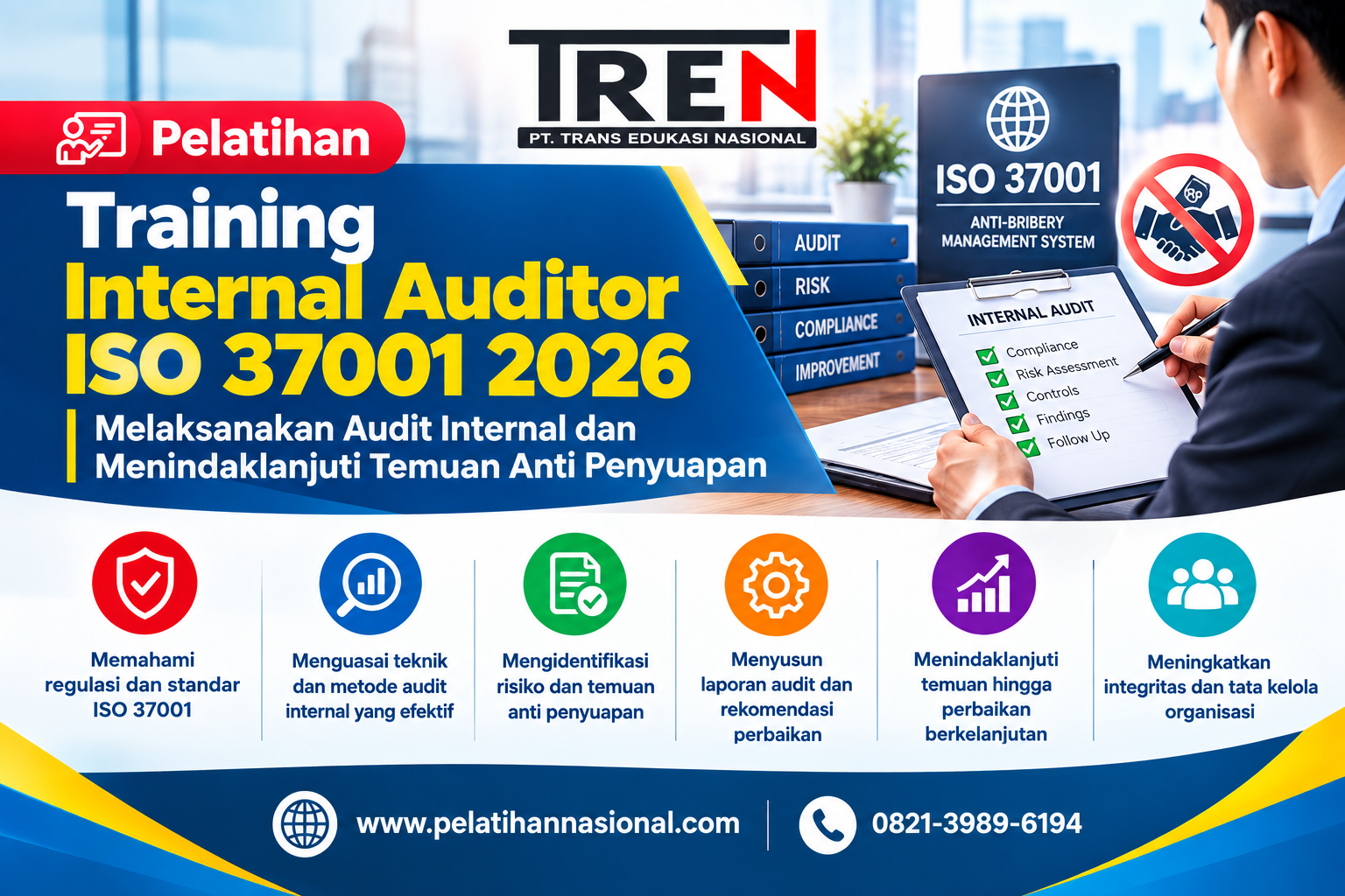 Training Internal Auditor ISO 37001 2026: Melaksanakan Audit Internal dan Menindaklanjuti Temuan Anti Penyuapan