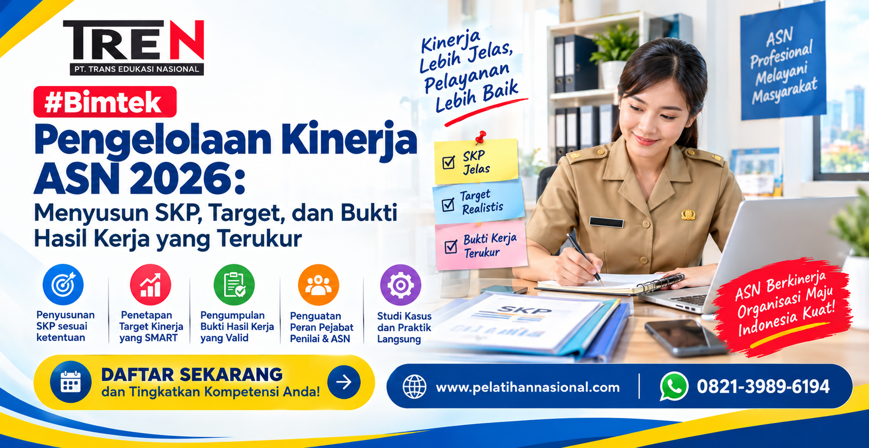 # Bimtek Pengelolaan Kinerja ASN 2026: Menyusun SKP, Target, dan Bukti Hasil Kerja yang Terukur