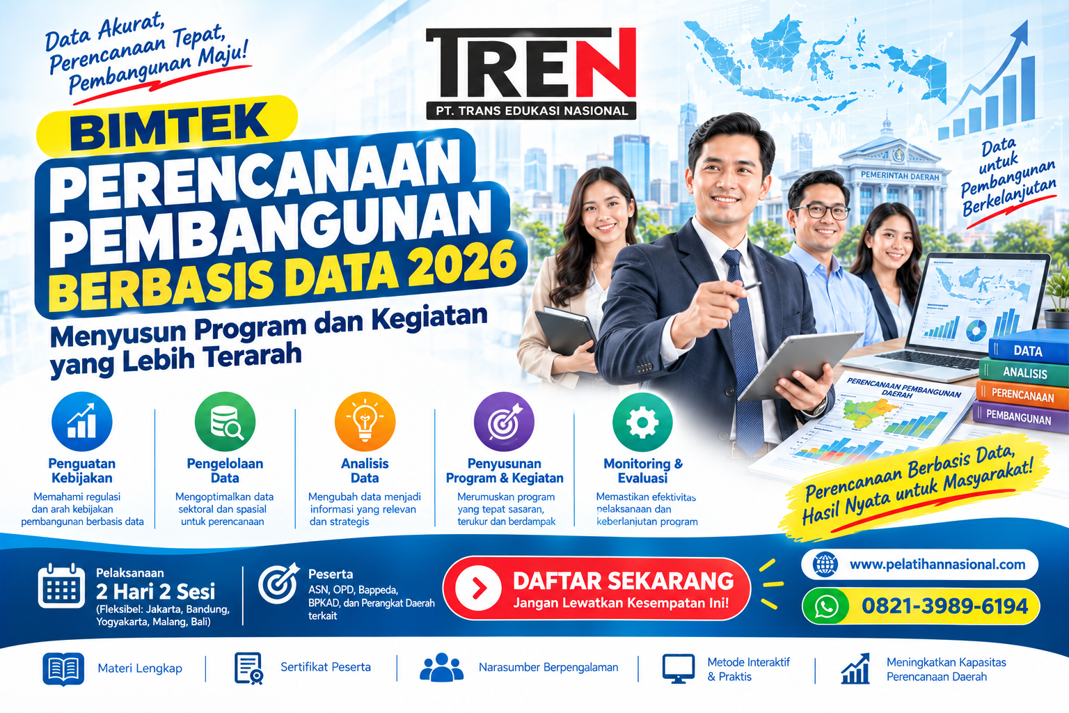 Bimtek Perencanaan Pembangunan Berbasis Data 2026: Menyusun Program dan Kegiatan yang Lebih Terarah