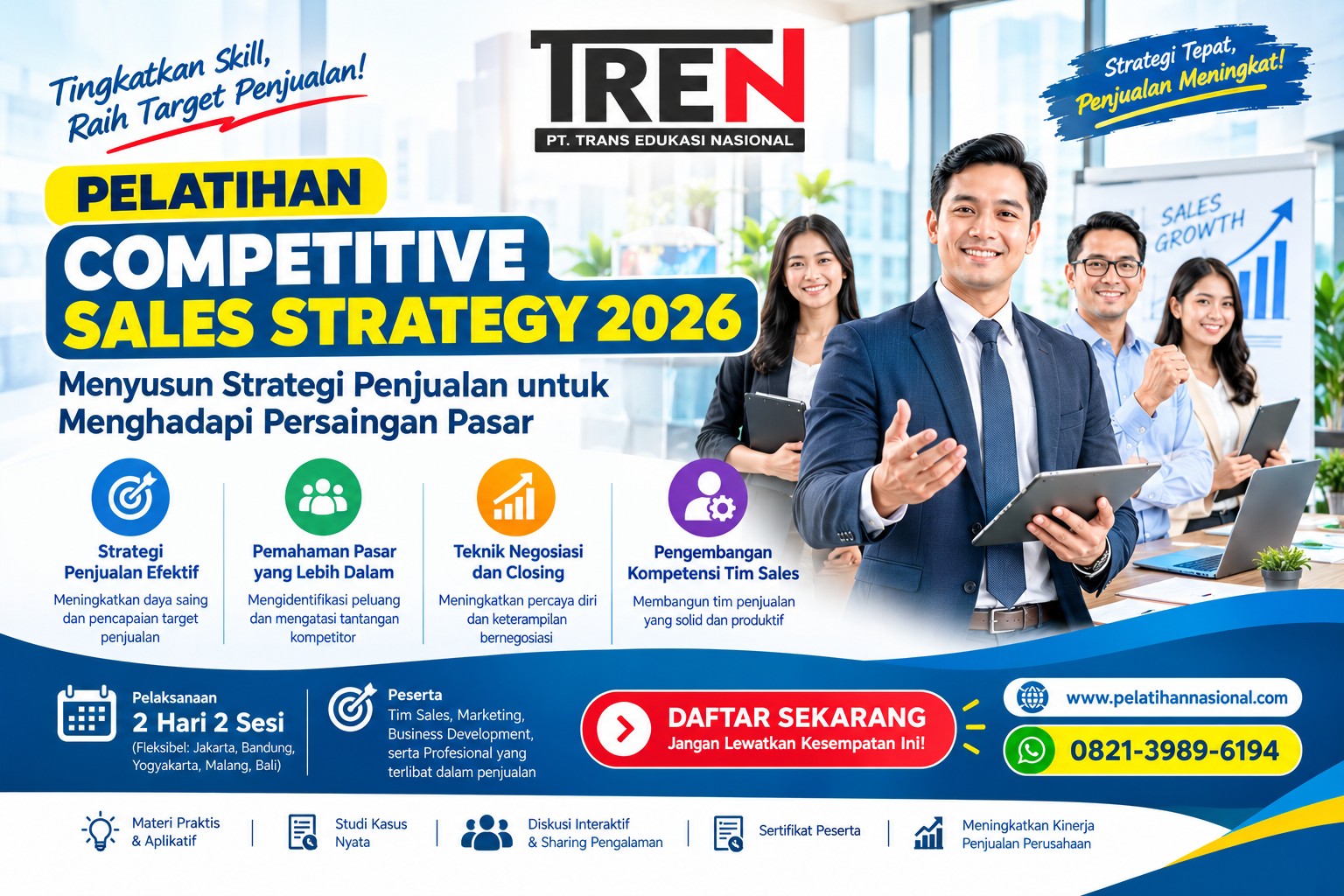 Pelatihan Competitive Sales Strategy 2026: Menyusun Strategi Penjualan untuk Menghadapi Persaingan Pasar