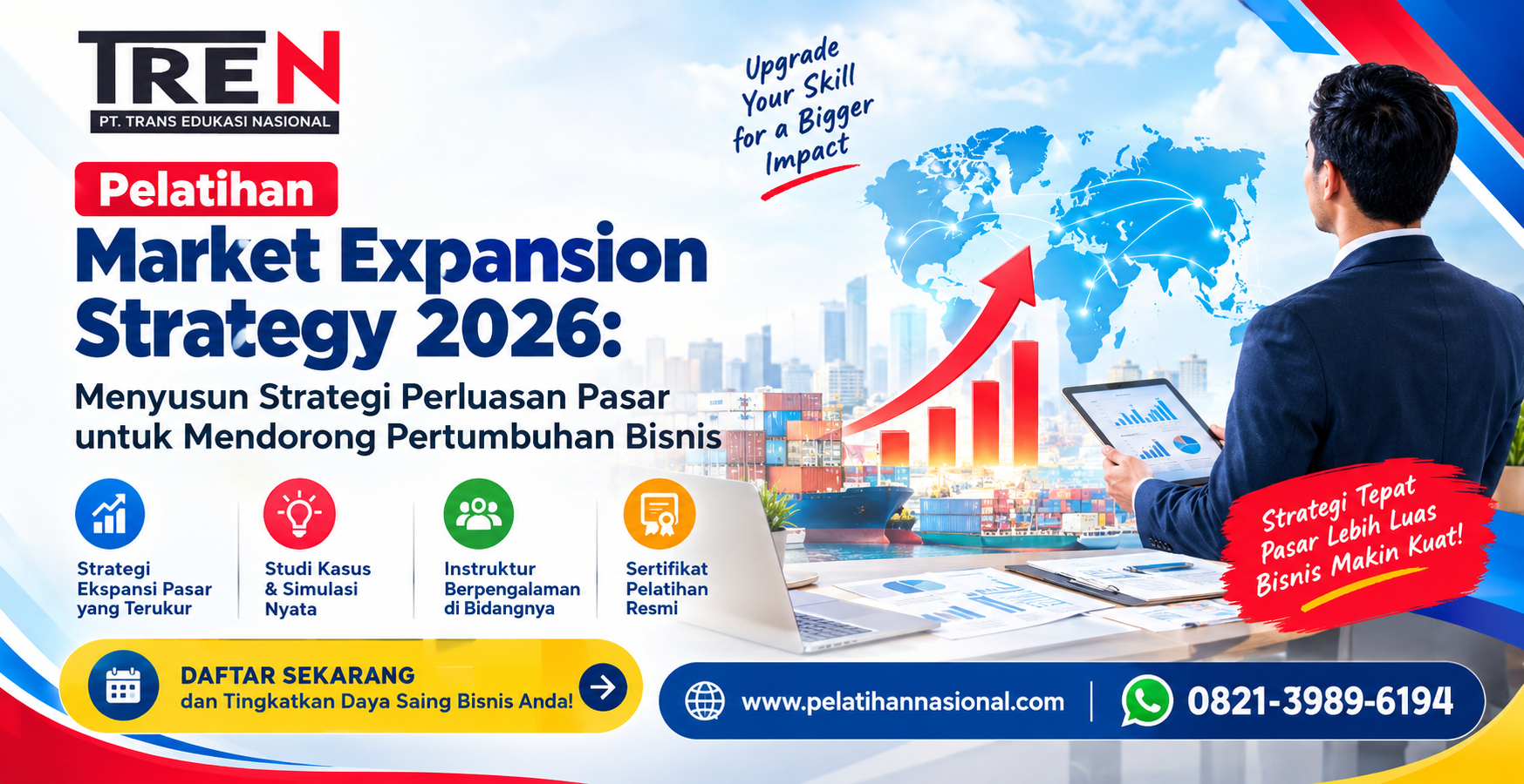 Pelatihan Market Expansion Strategy 2026: Menyusun Strategi Perluasan Pasar untuk Mendorong Pertumbuhan Bisnis