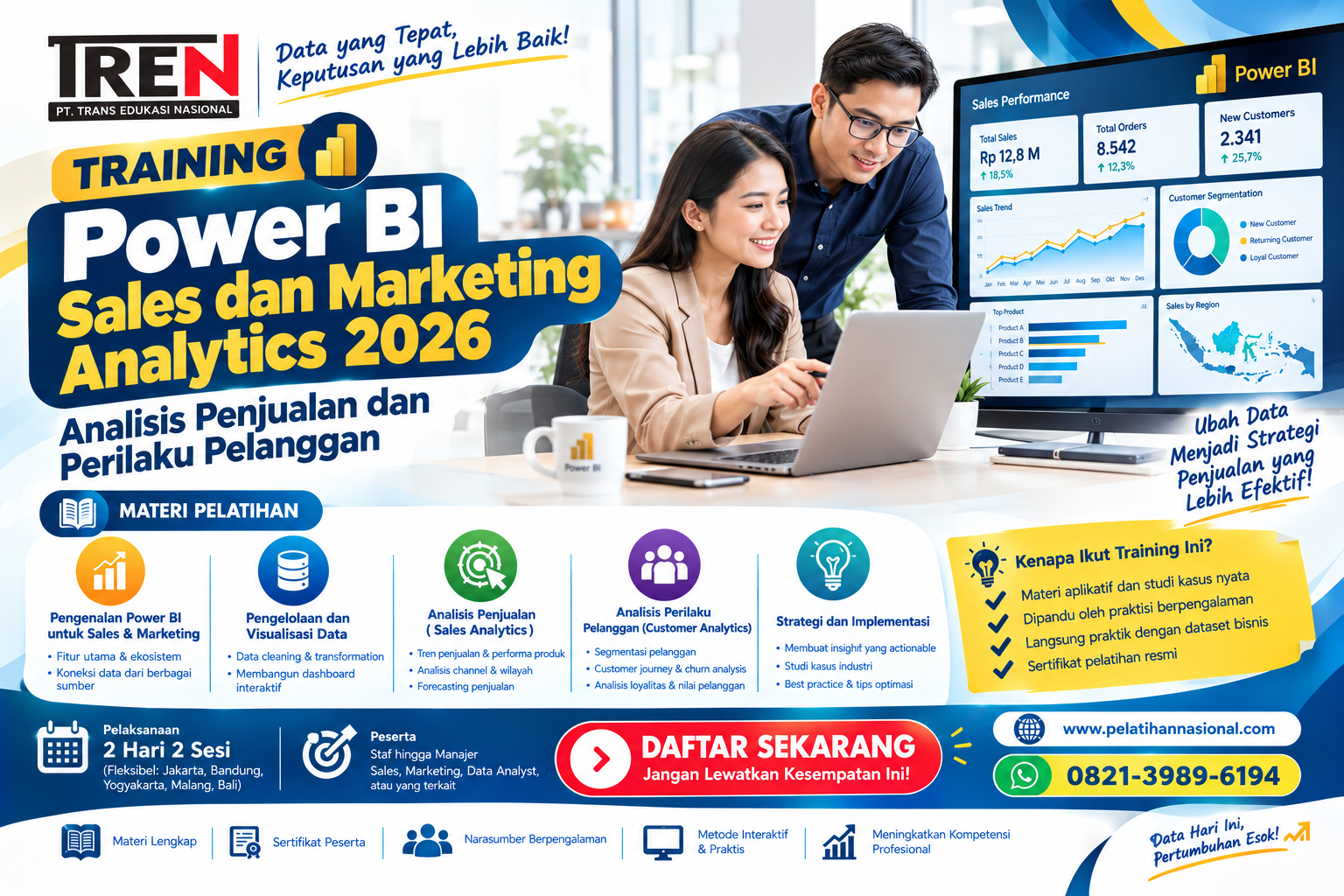 Training Power BI Sales dan Marketing Analytics 2026: Analisis Penjualan dan Perilaku Pelanggan