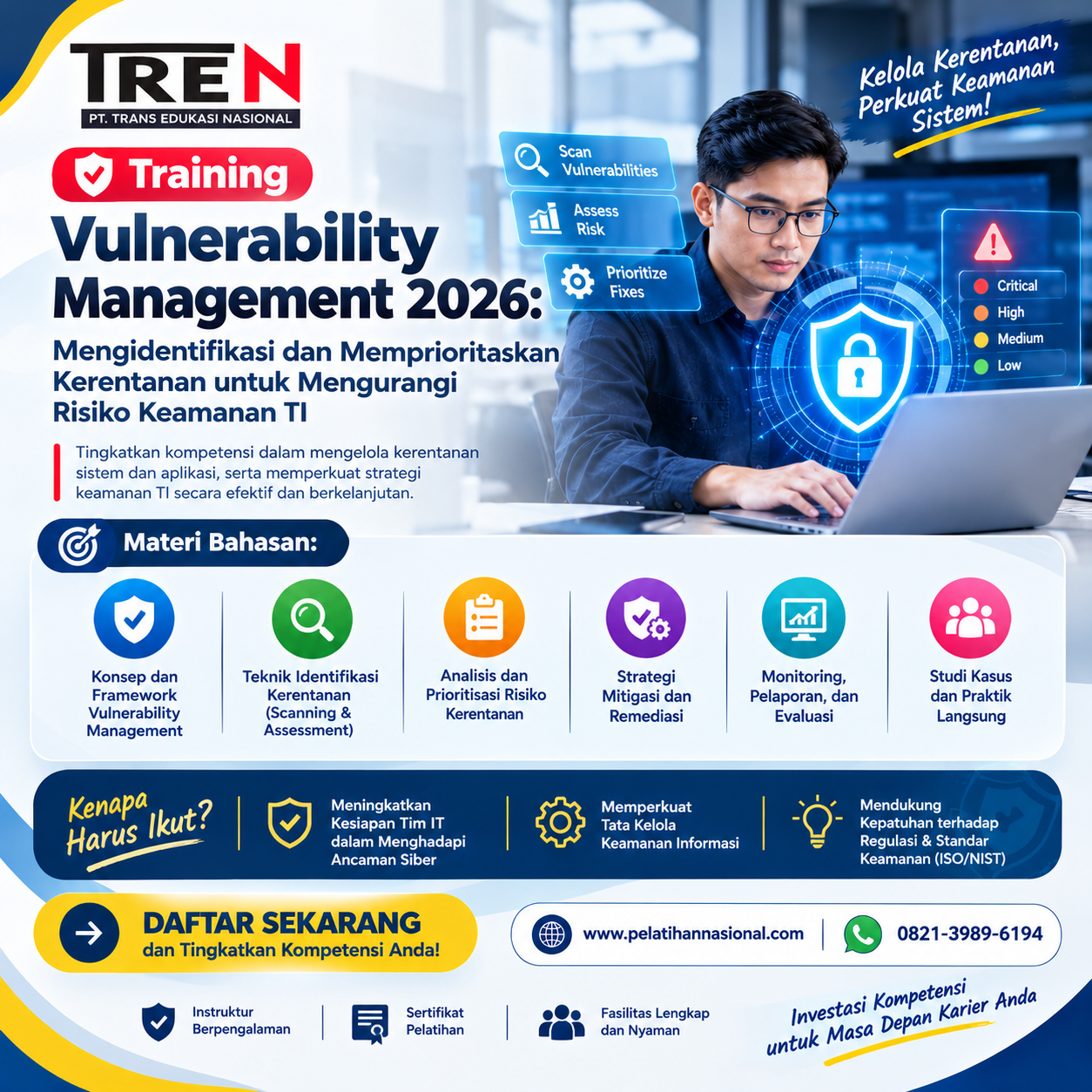 Training Vulnerability Management 2026: Mengidentifikasi dan Memprioritaskan Kerentanan untuk Mengurangi Risiko Keamanan TI