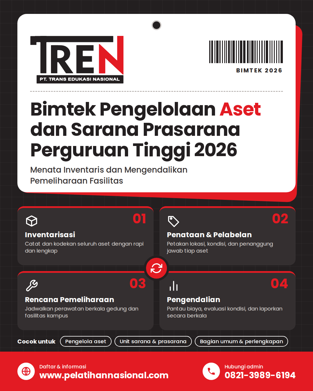 Bimtek Pengelolaan Aset dan Sarana Prasarana Perguruan Tinggi 2026: Menata Inventaris dan Mengendalikan Pemeliharaan Fasilitas