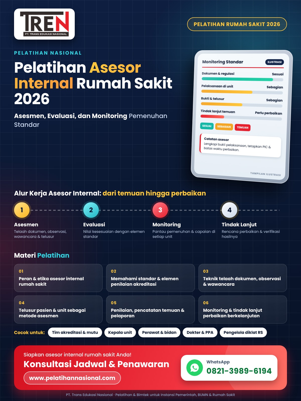 Pelatihan CSSD Rumah Sakit 2026: Pengelolaan Dekontaminasi, Sterilisasi, dan Distribusi Alat Kesehatan yang Aman