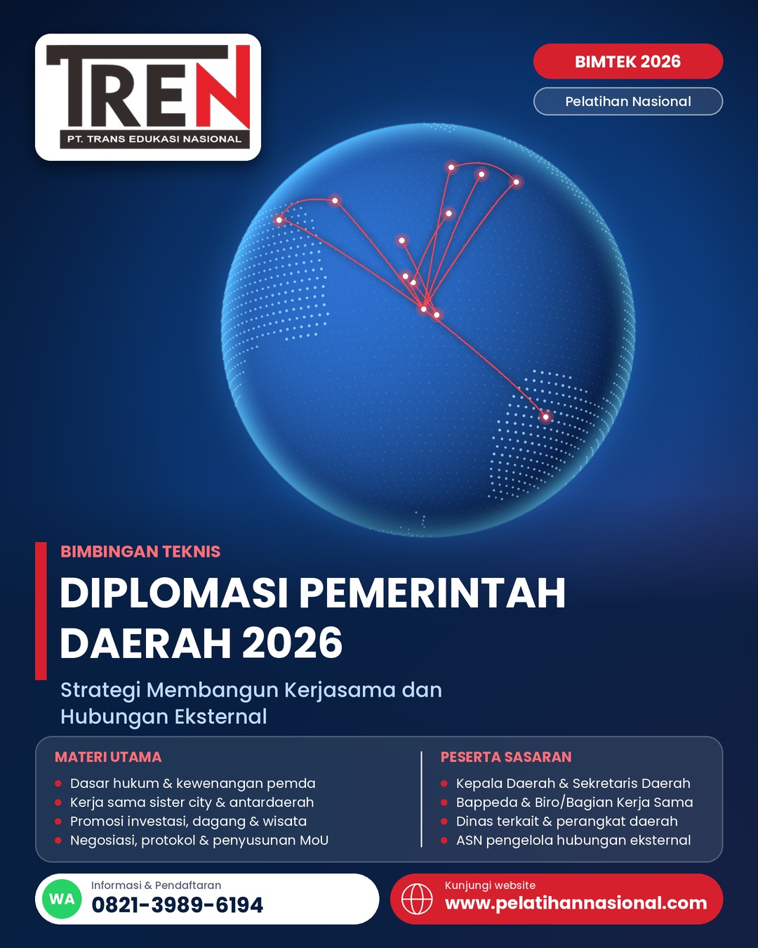 Bimtek Diplomasi Pemerintah Daerah 2026: Strategi Membangun Kerjasama dan Hubungan Eksternal